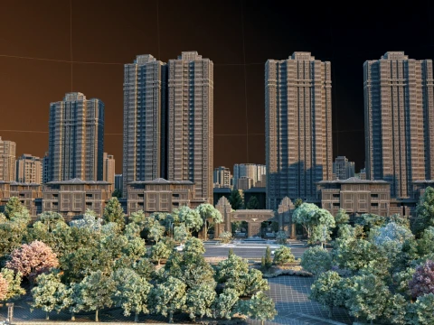 Urban architecture 3D Model