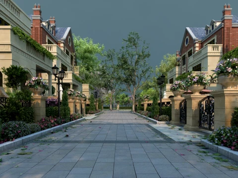 Villa 3D Model