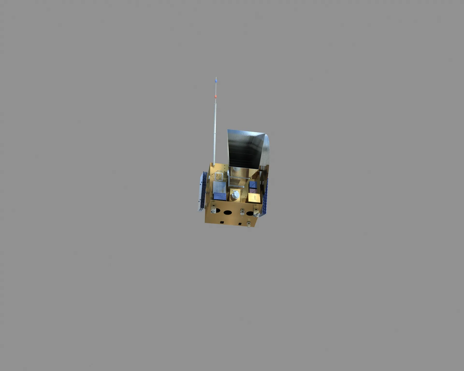 Solar wind imaging satellite 3D Model .c4d .max .obj .3ds .fbx .stl .blend 