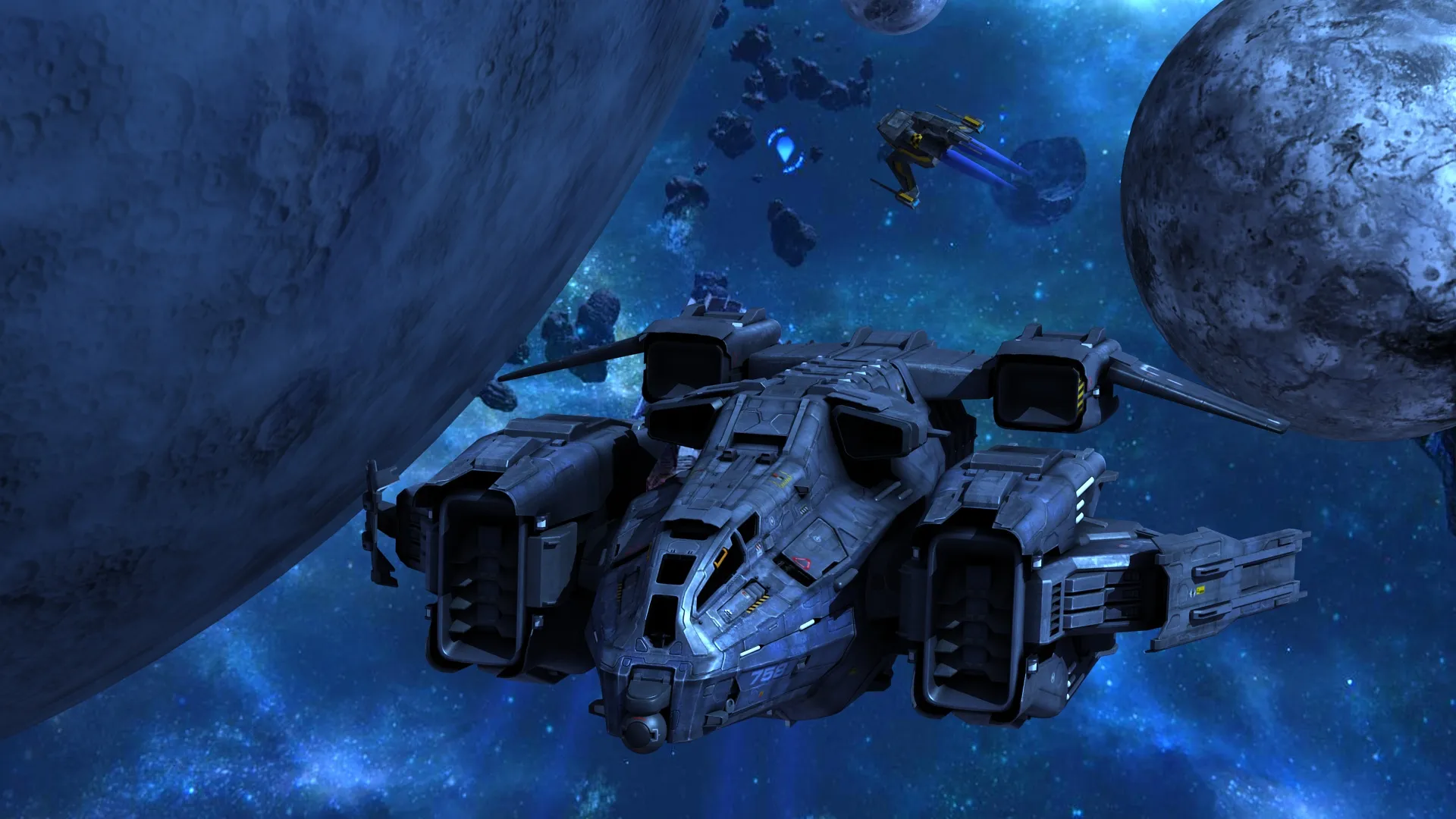 Spaceship 3D Model .c4d .max .obj .3ds .fbx .stl .blend
