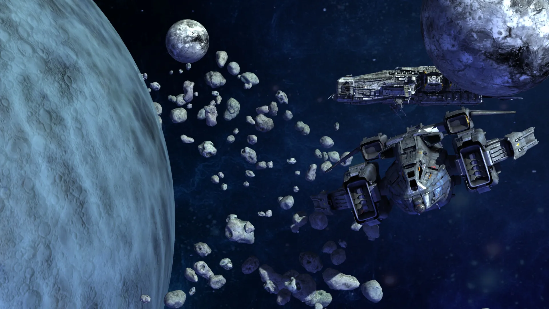 Spaceship 3D Model .c4d .max .obj .3ds .fbx .stl .blend 