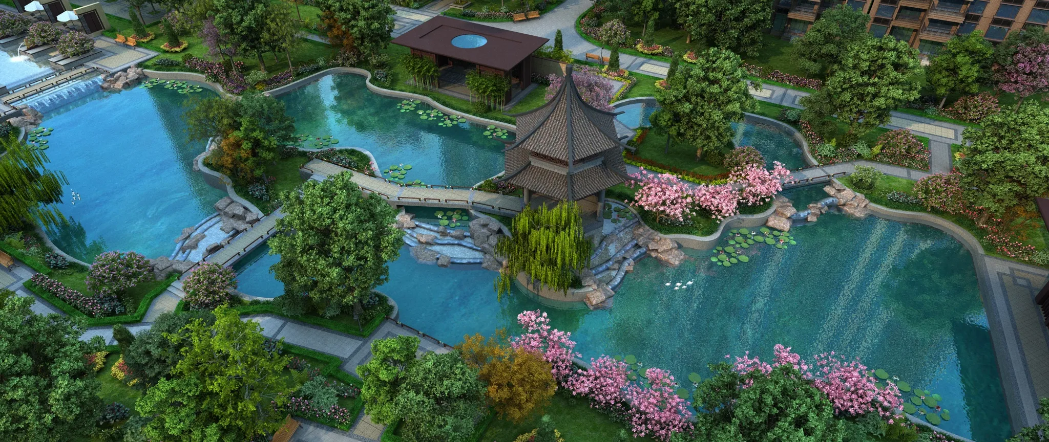 Park 3D Model .c4d .max .obj .3ds .fbx .stl .blend