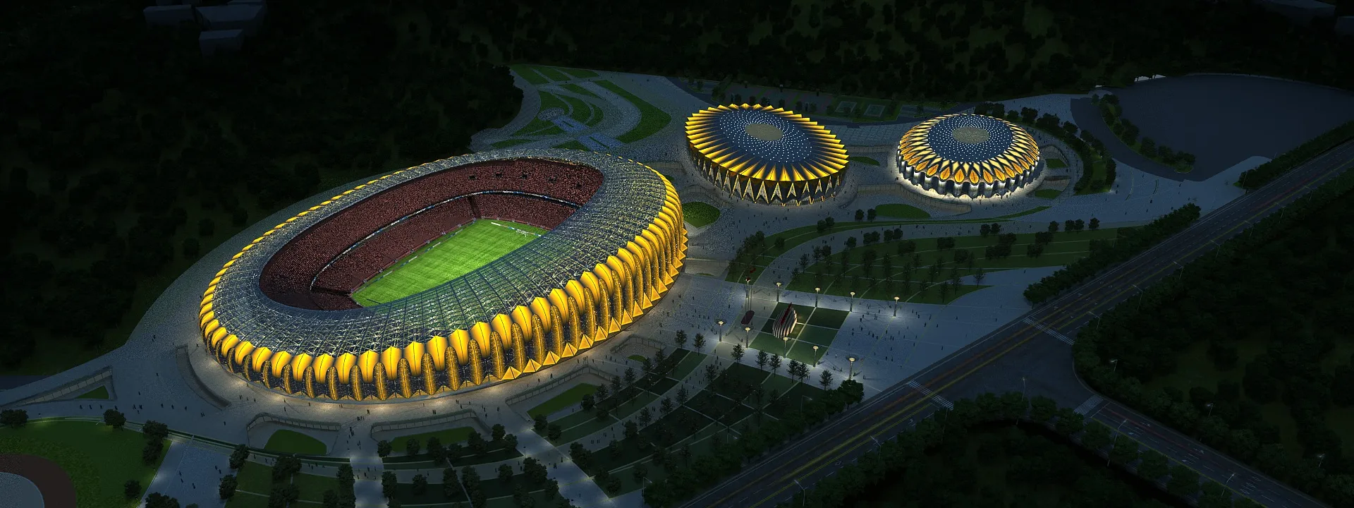 Stadium 3D Model .c4d .max .obj .3ds .fbx .stl .blend