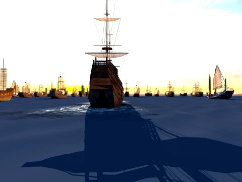 Sailing team 3D Model