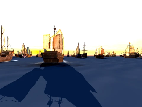 Sailing team 3D Model
