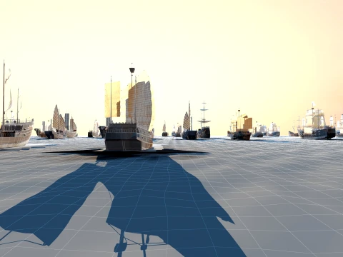 Sailing team 3D Model