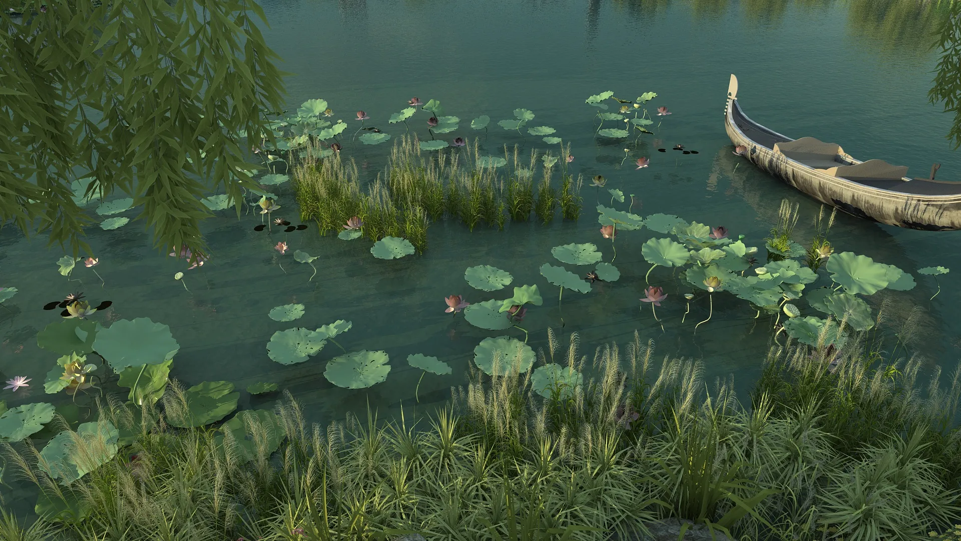 Pond 3D Model .c4d .max .obj .3ds .fbx .stl .blend
