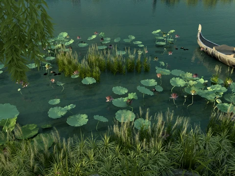 Pond 3D Model