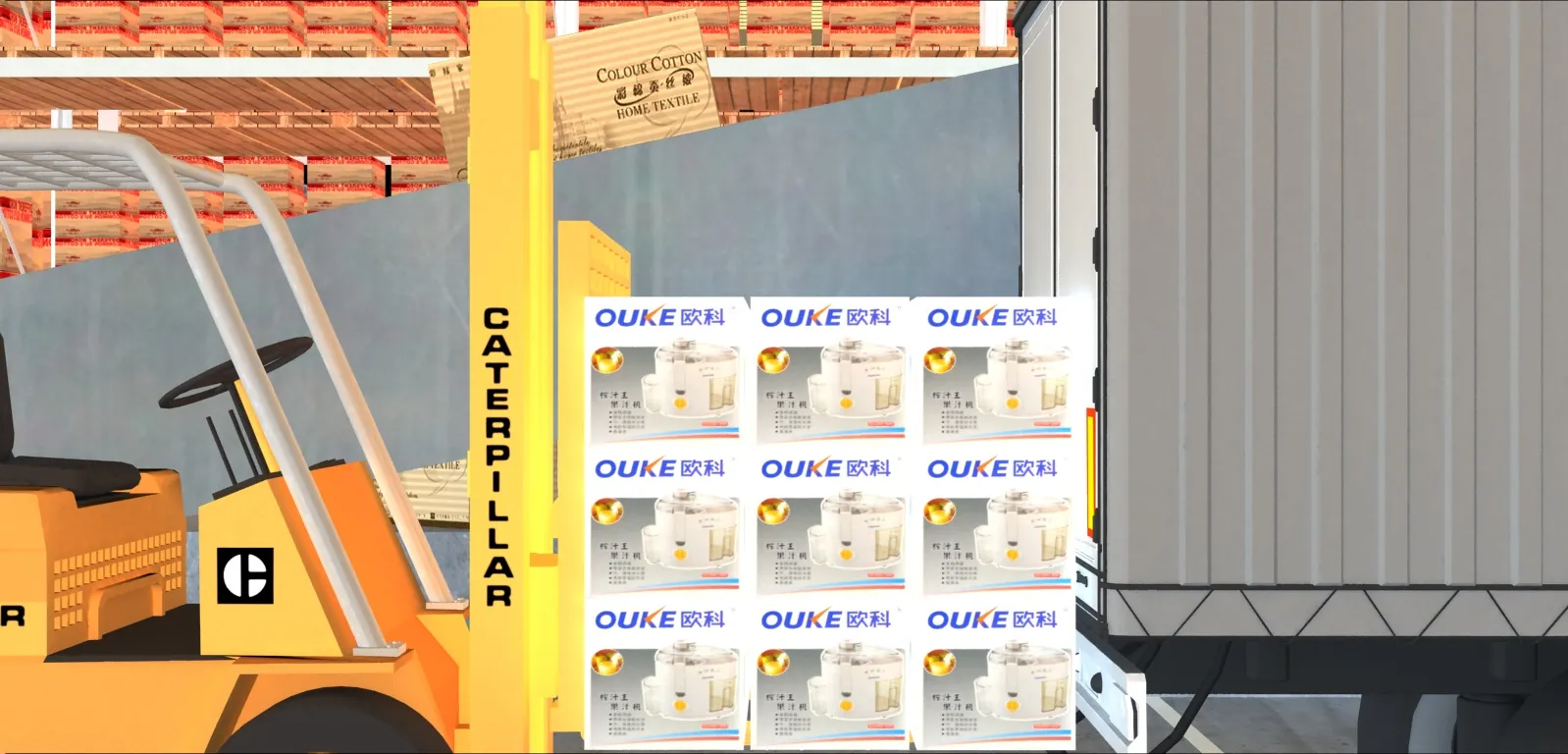 Warehouse 3D Model .c4d .max .obj .3ds .fbx .stl .blend