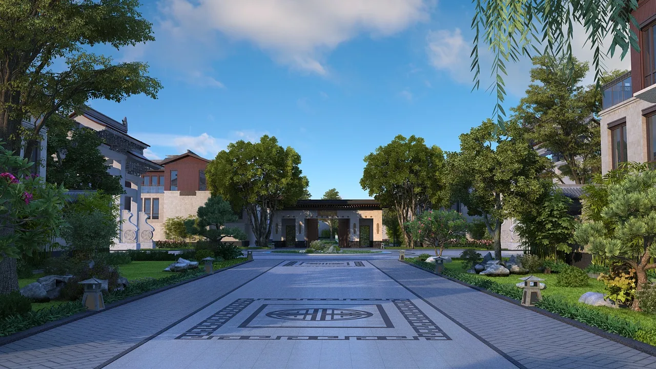 Urban architecture 3D Model .c4d .max .obj .3ds .fbx .stl .blend 