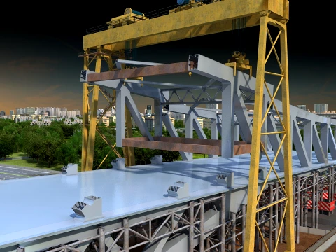 Build a bridge 3D Model