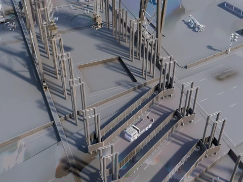 Build a bridge 3D Model