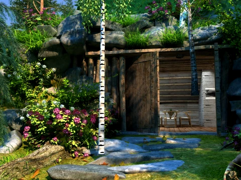 Stone house 3D Model