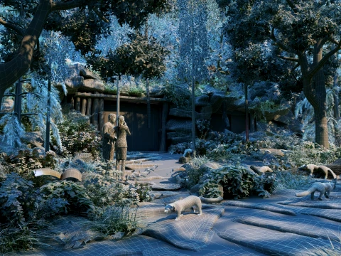 Stone house 3D Model