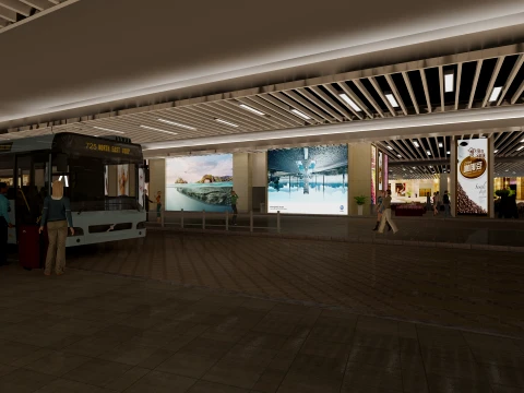 Bus stop 3D Model
