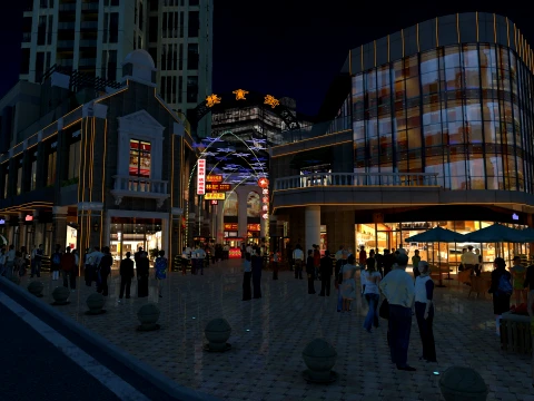 Commercial street 3Dモデル