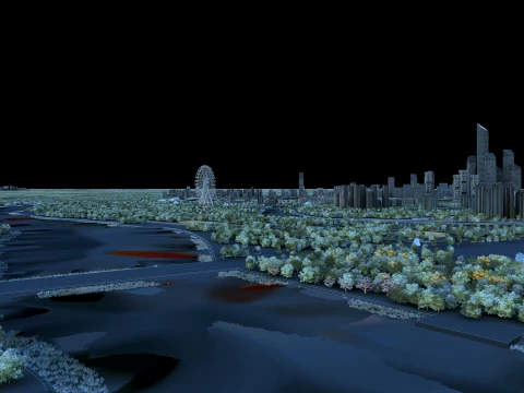 Small town 3D Model