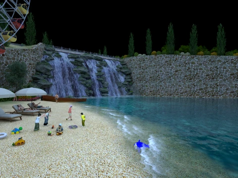 Small town 3D Model
