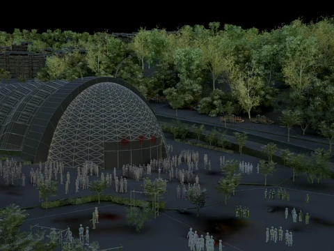 Small town 3D Model