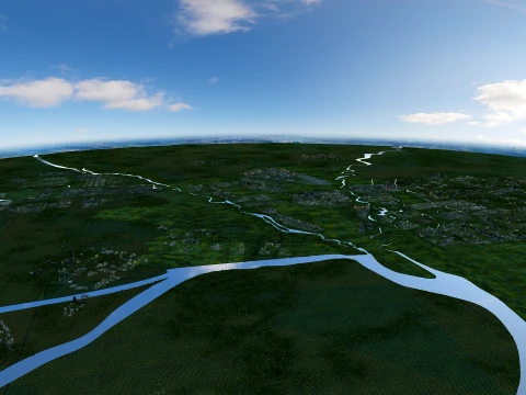Small town 3D Model