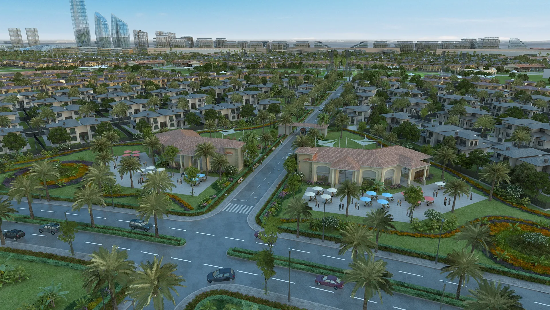 Small town 3D Model .c4d .max .obj .3ds .fbx .stl .blend 