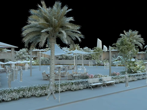 Small town 3D Model