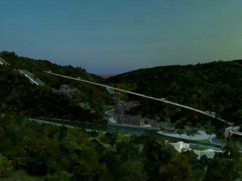 Guandi Mountain 3D Model