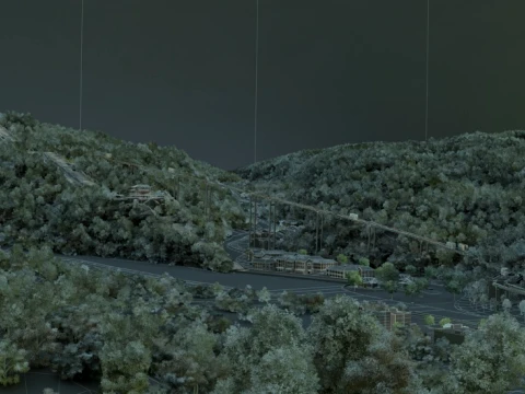 Guandi Mountain 3D Model