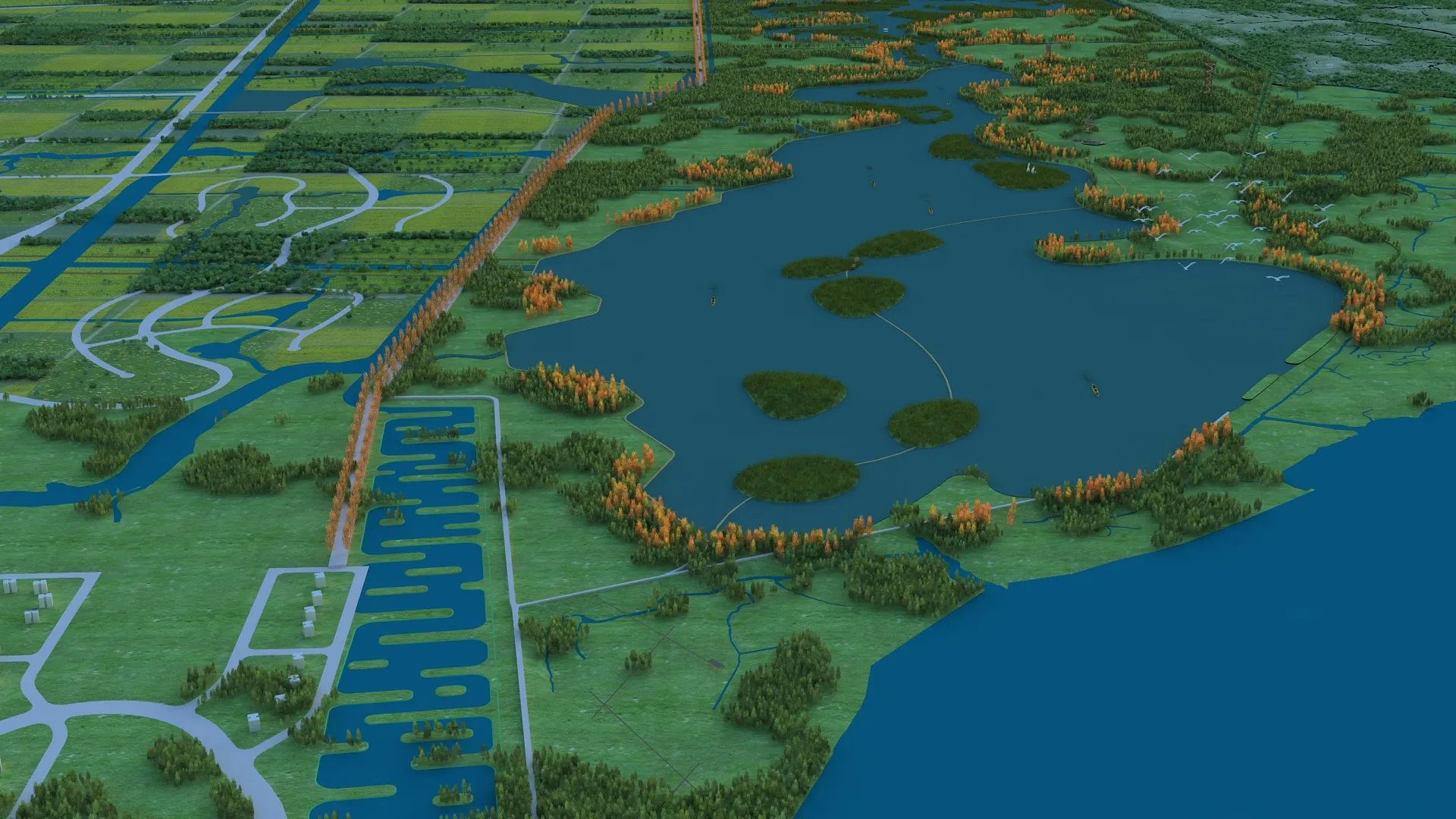 Wet land 3D Model .c4d .max .obj .3ds .fbx .stl .blend 