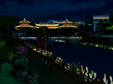 Ancient town Model 3D