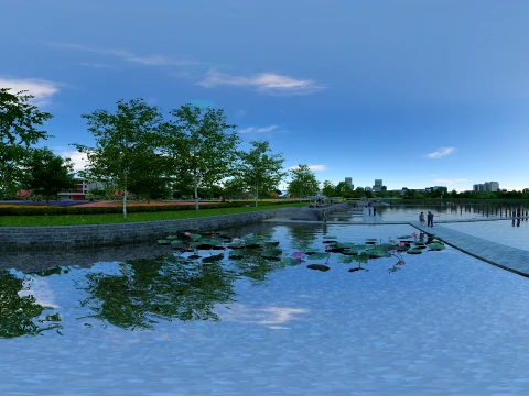 Urban park 3D Model