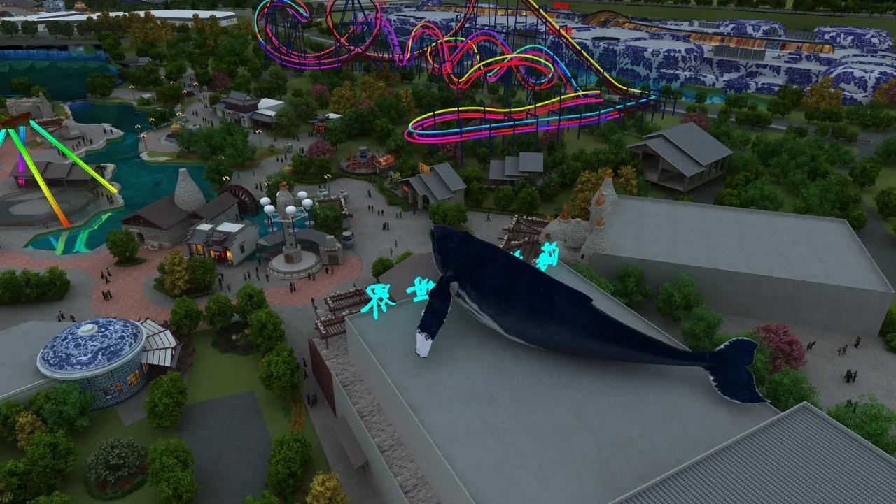 Amusement park 3D Model .c4d .max .obj .3ds .fbx .stl .blend