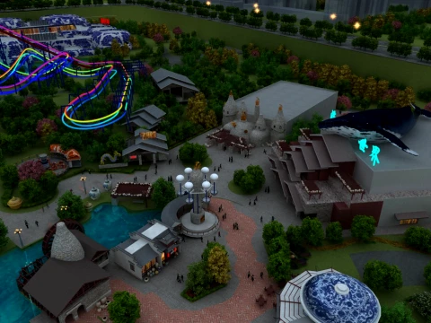 Amusement park 3D Model