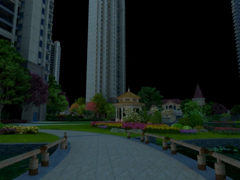 Urban park 3D Model