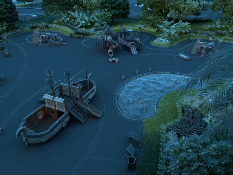 Childrens playground 3D Model