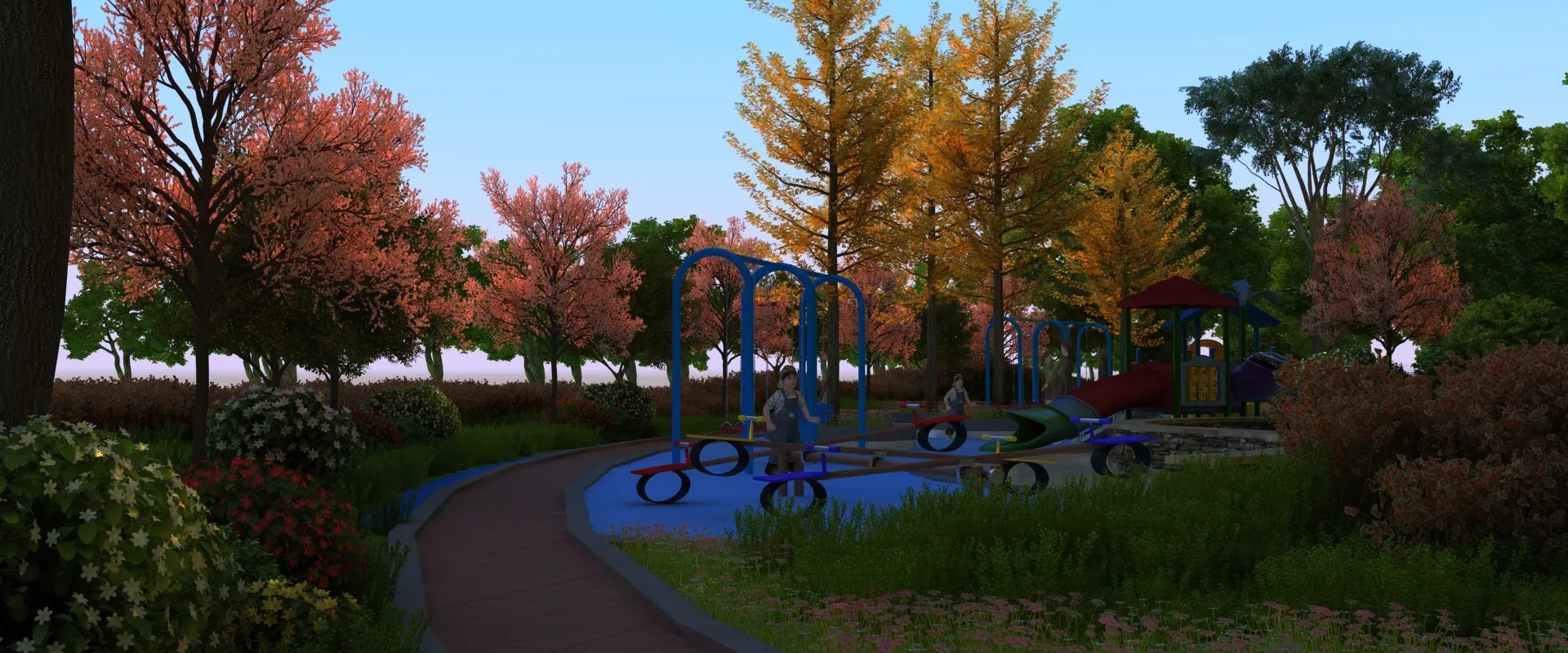 Childrens playground 3D Model .c4d .max .obj .3ds .fbx .stl .blend 