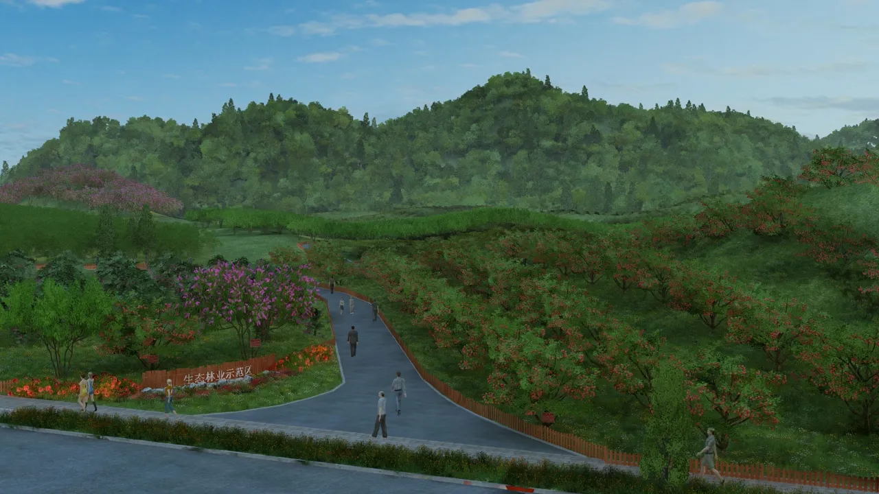 Orchard 3D Model .c4d .max .obj .3ds .fbx .stl .blend 