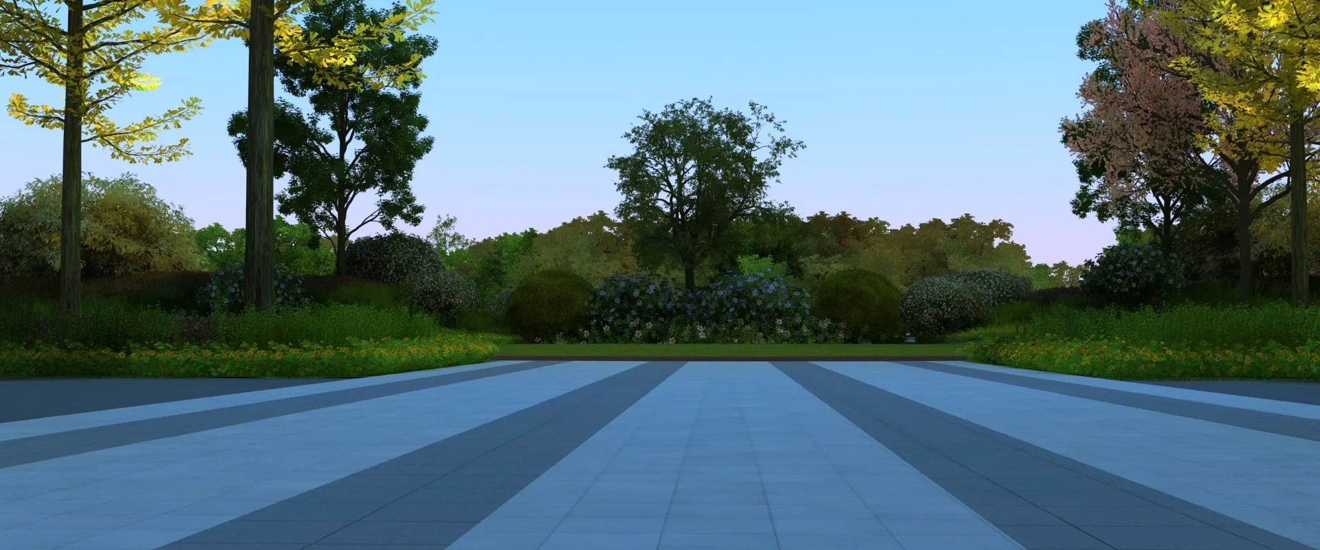 Plaza 3D Model .c4d .max .obj .3ds .fbx .stl .blend 
