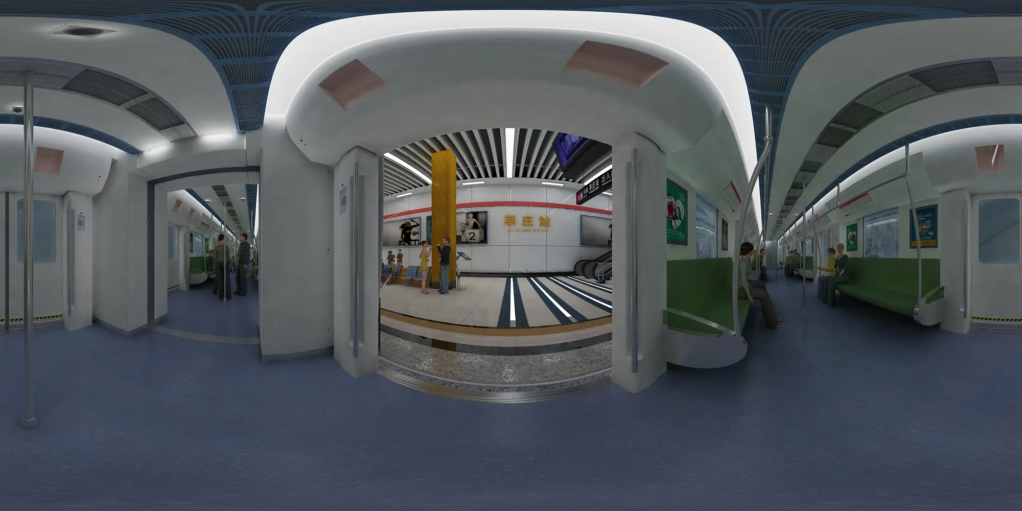 Subway 3D Model .c4d .max .obj .3ds .fbx .stl .blend 