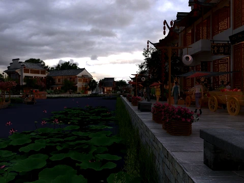 Ancient town 3D Model