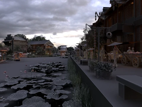 Ancient town 3D Model