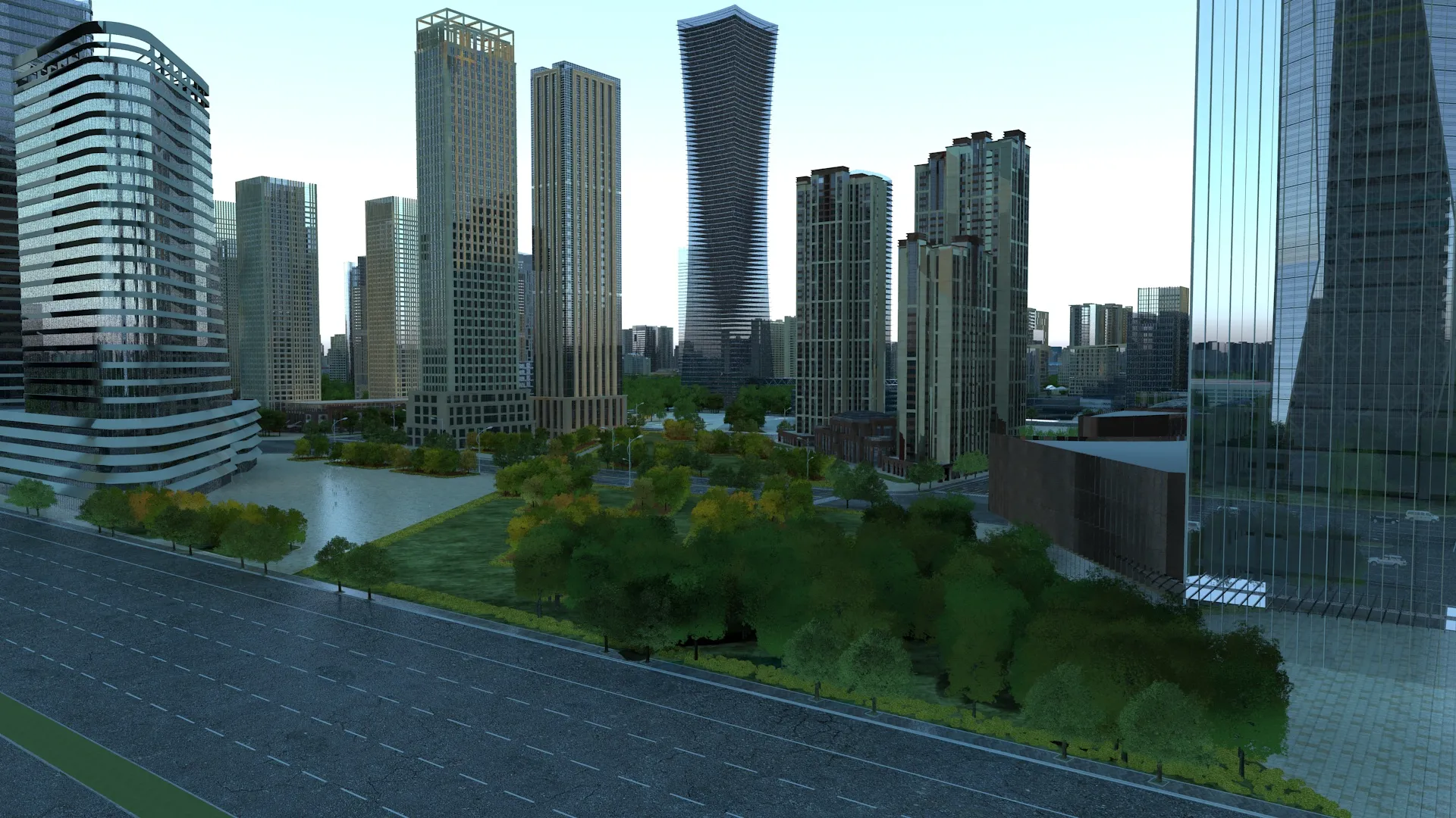 Urban architecture 3D Model .c4d .max .obj .3ds .fbx .stl .blend 