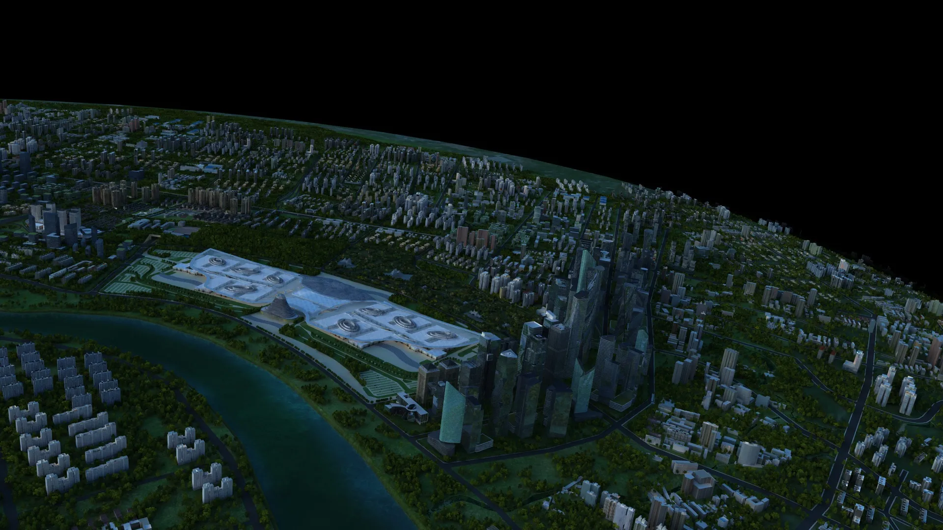 Urban architecture 3D Model .c4d .max .obj .3ds .fbx .stl .blend