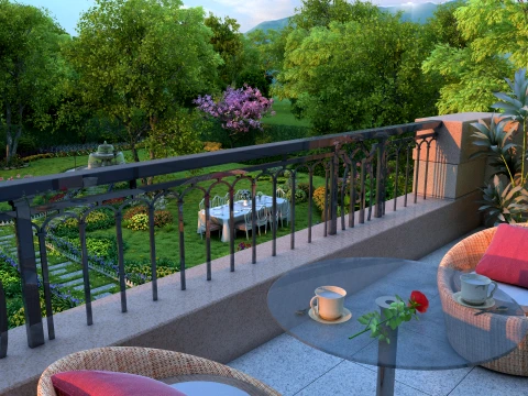 Balcony 3D Model