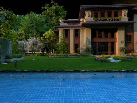 Villa 3D Model