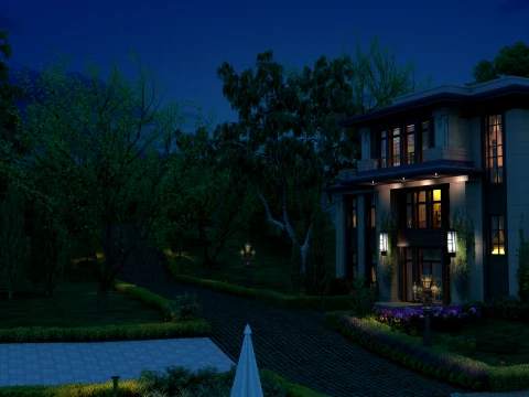 Villa 3D Model