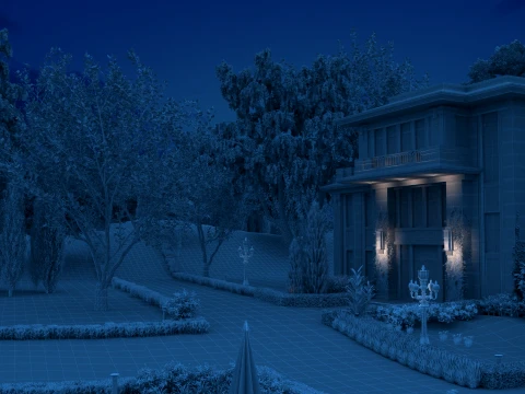 Villa 3D Model