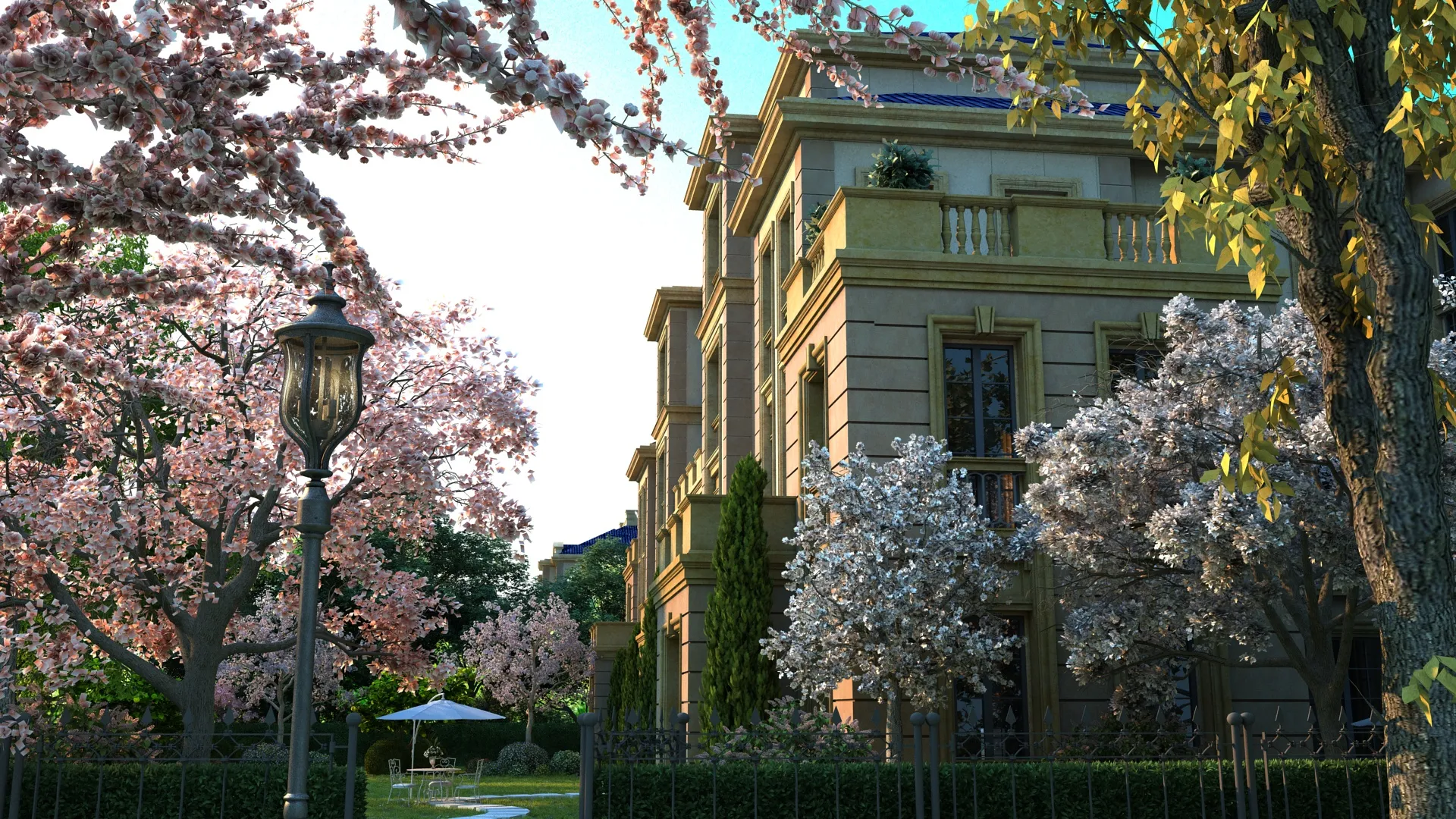 Villa 3D Model .c4d .max .obj .3ds .fbx .stl .blend