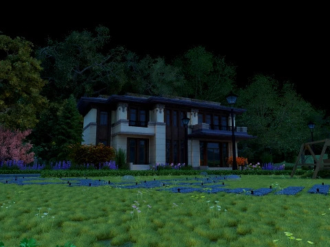Villa 3D Model
