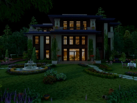 Villa 3D Model